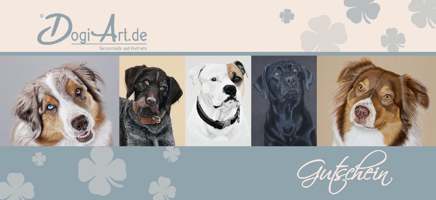 Gutschein Classic für ein Portrait von DogiArt